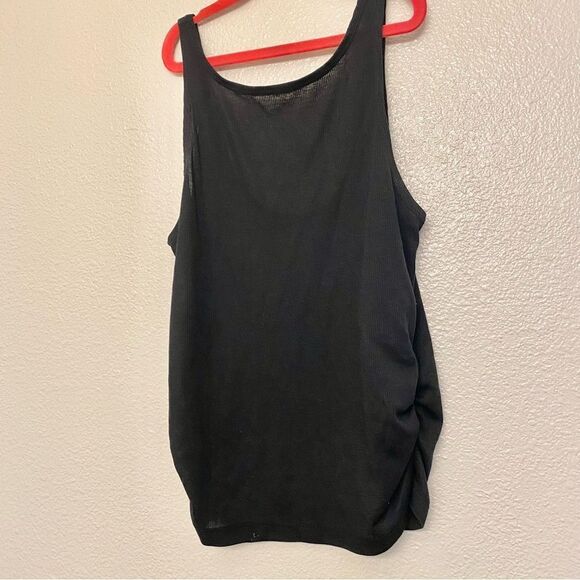 Nik Yoga ribbed Tank Top Dri-Fit Training DD1941 lightweight black womans S - Picture 2 of 6